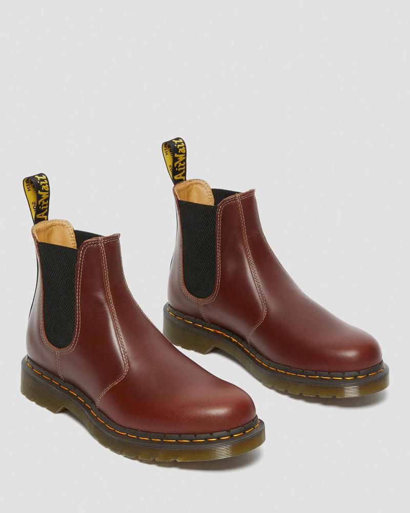 Dr Martens 2976 Abruzzo Leren Enkellaars Heren Bruin Zwart | NL 382XYU